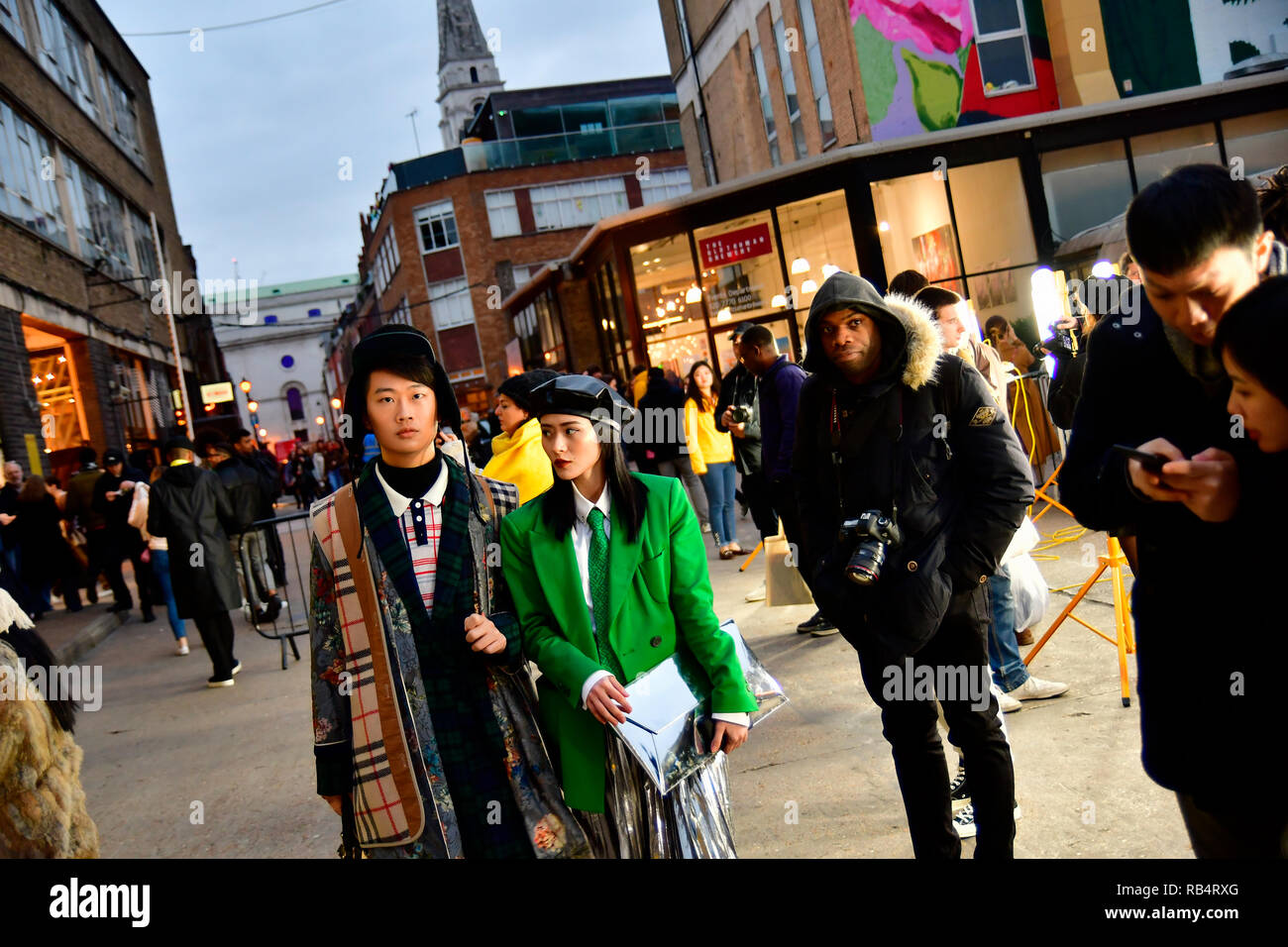Die London Fashion Week Männer, London, UK Stockfoto