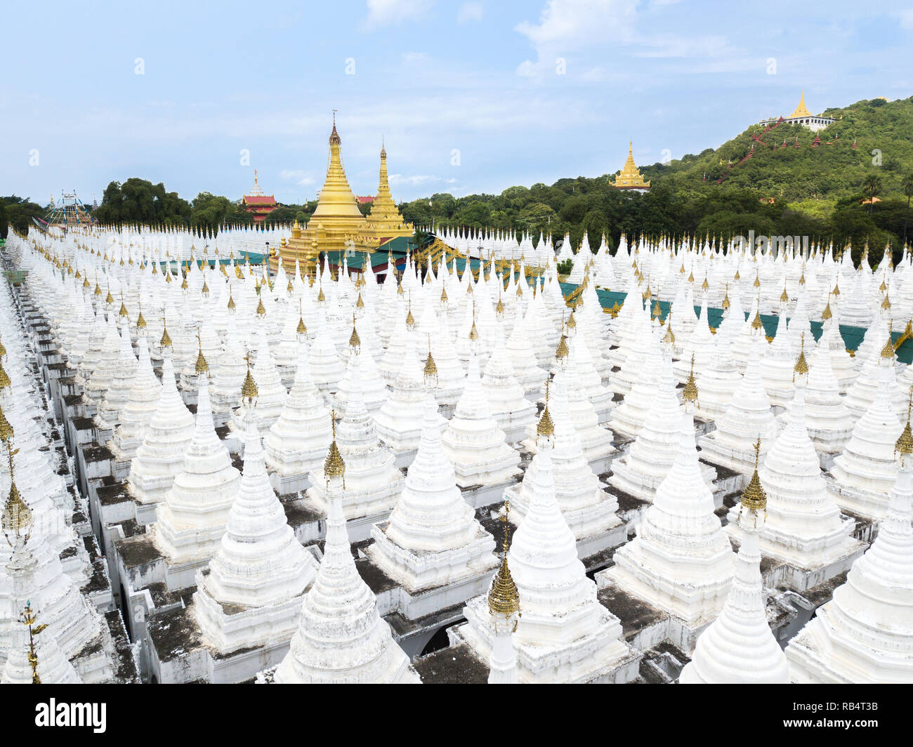 Luftaufnahme von sanda mun Pagode, Mandalay, Myanmar Stockfoto