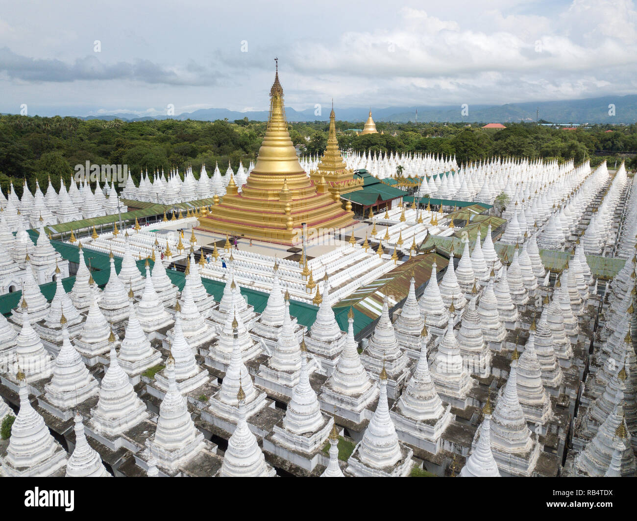 Luftaufnahme von sanda mun Pagode, Mandalay, Myanmar Stockfoto