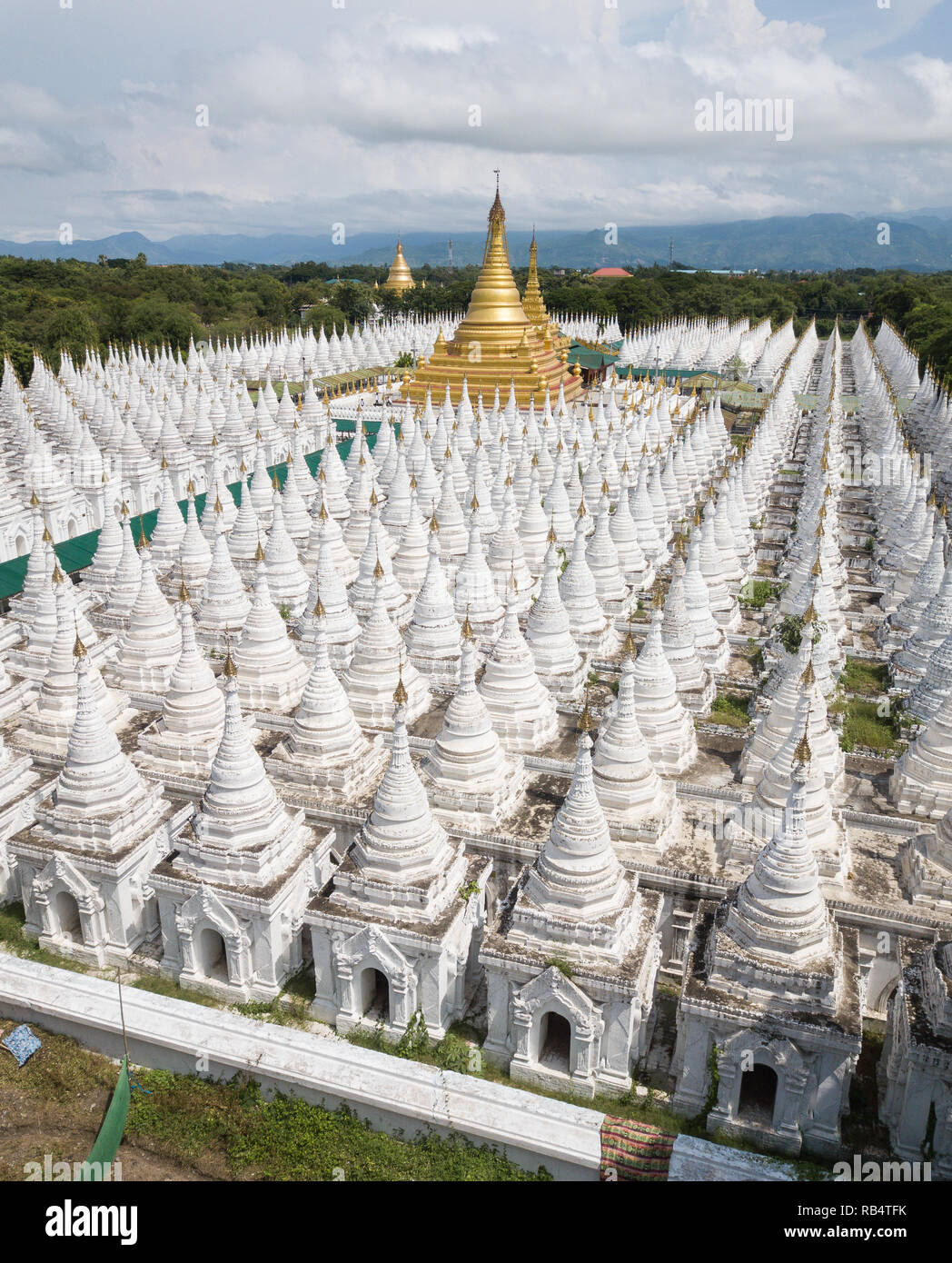 Luftaufnahme von sanda mun Pagode, Mandalay, Myanmar Stockfoto