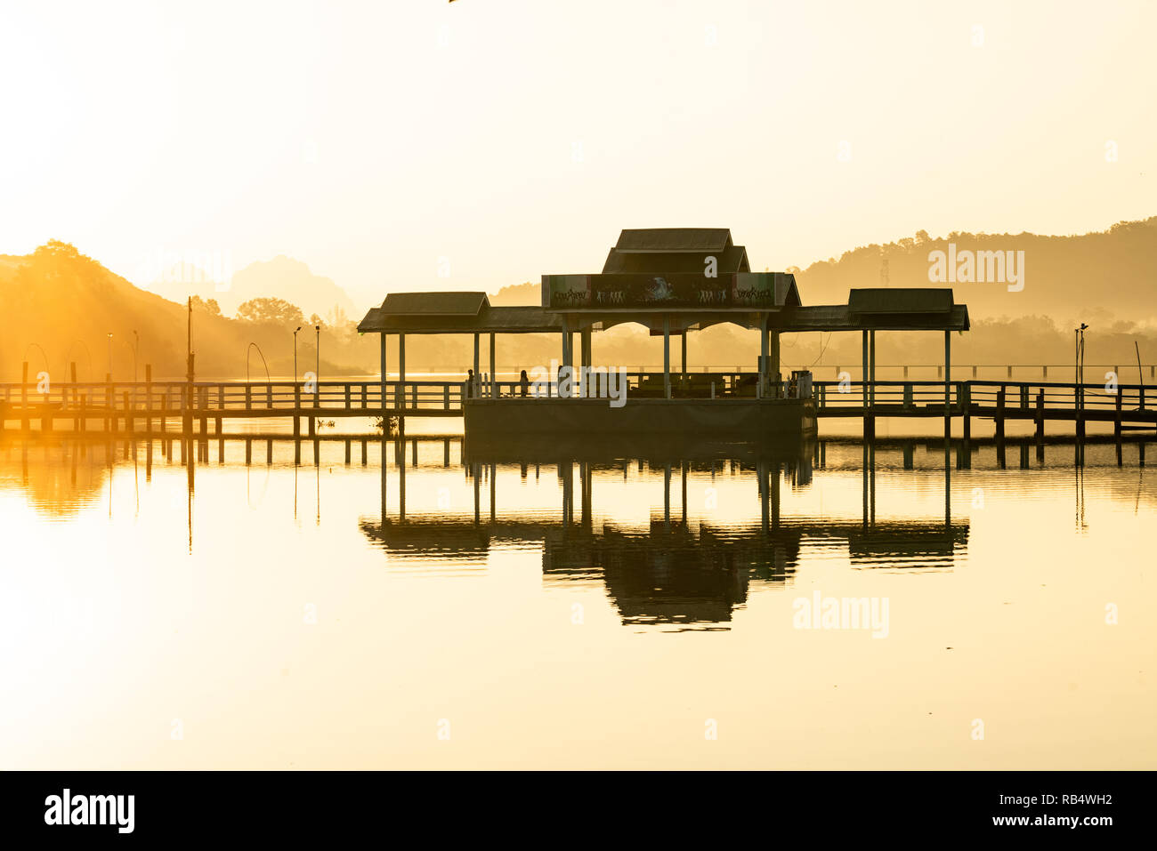 Hpa ein Sonnenaufgang Stockfoto