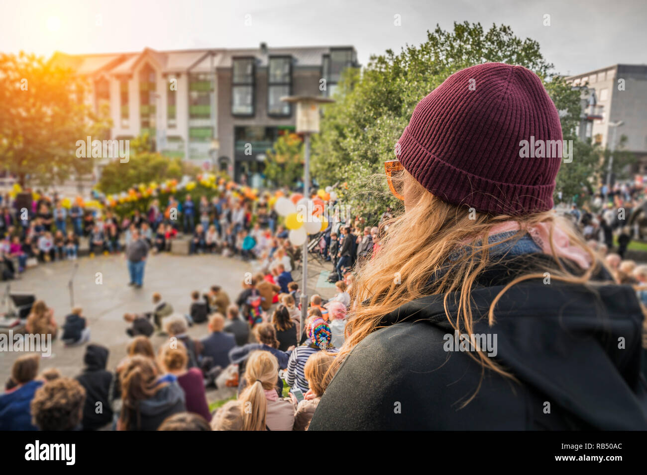 Summer Festival, kulturellen Tag, Reykjavik, Island Stockfoto