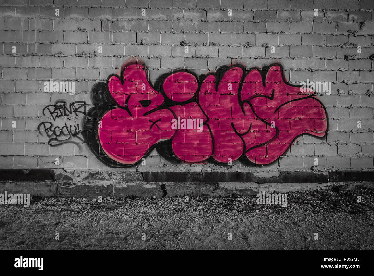 Rosa Graffiti Stockfotos und -bilder Kaufen - Alamy