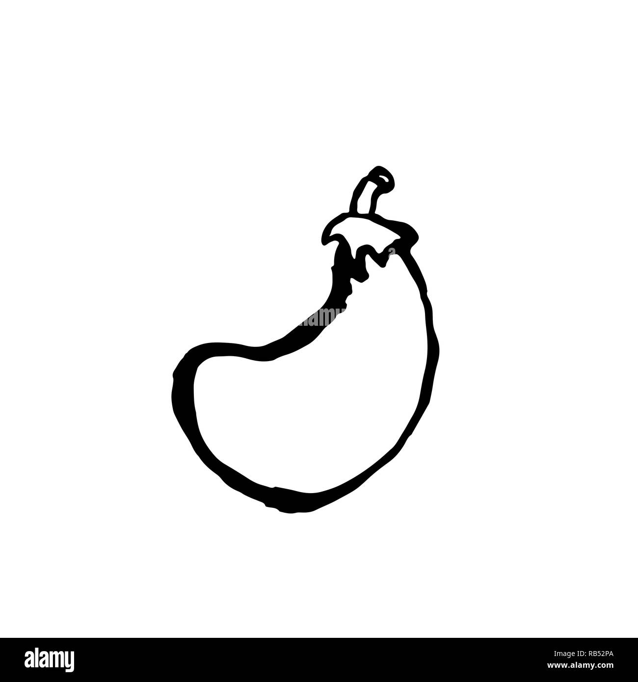 Avocado grunge Symbol. Vector Illustration. Stock Vektor