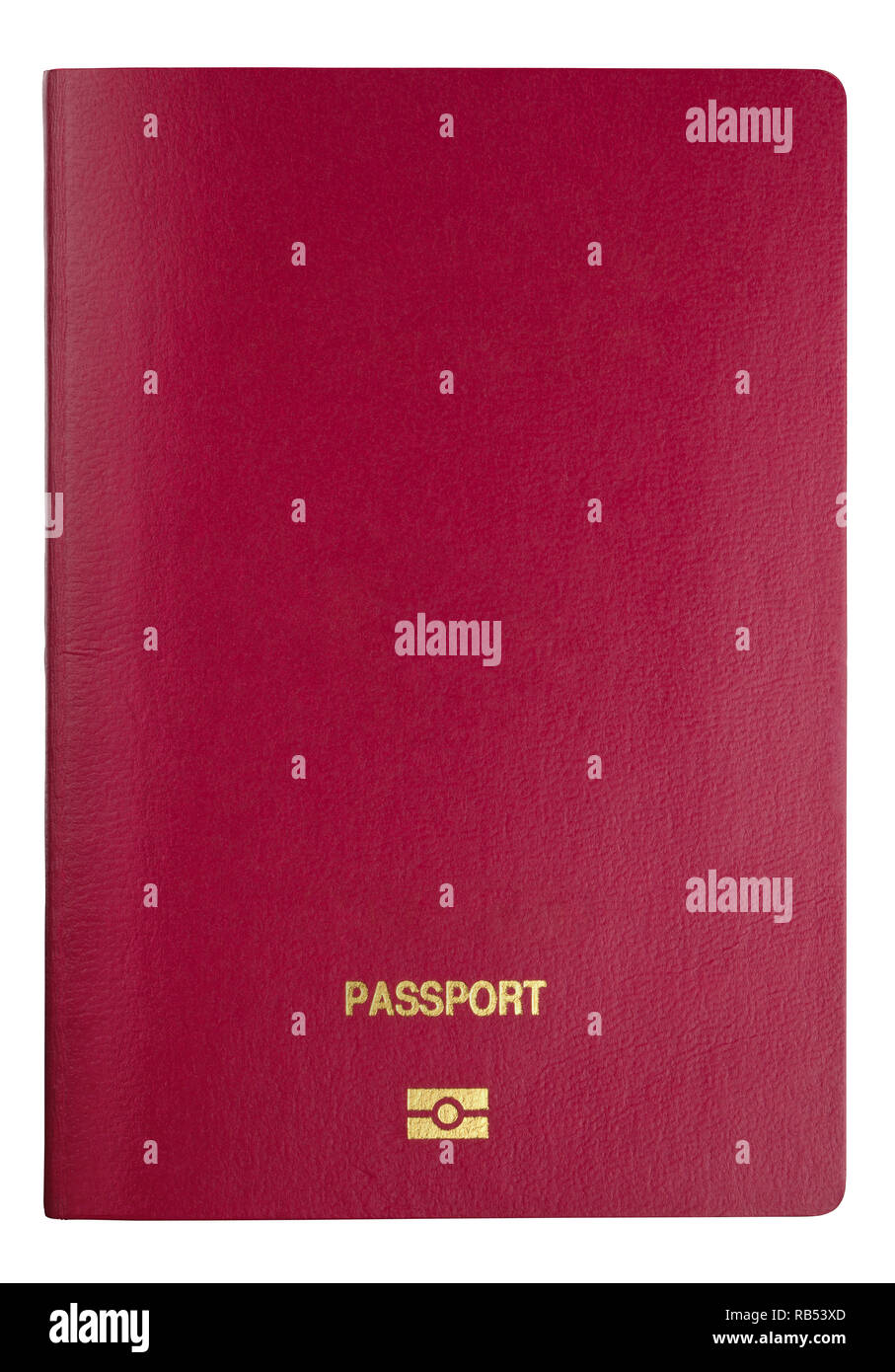 Vorlage Leere passdecke - Freistellungspfad Stockfoto