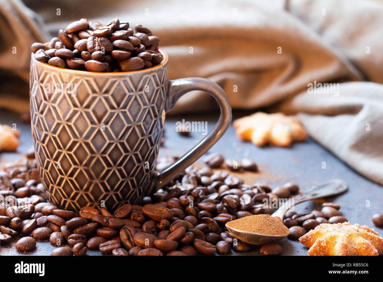Kaffee noch Leben Stockfoto