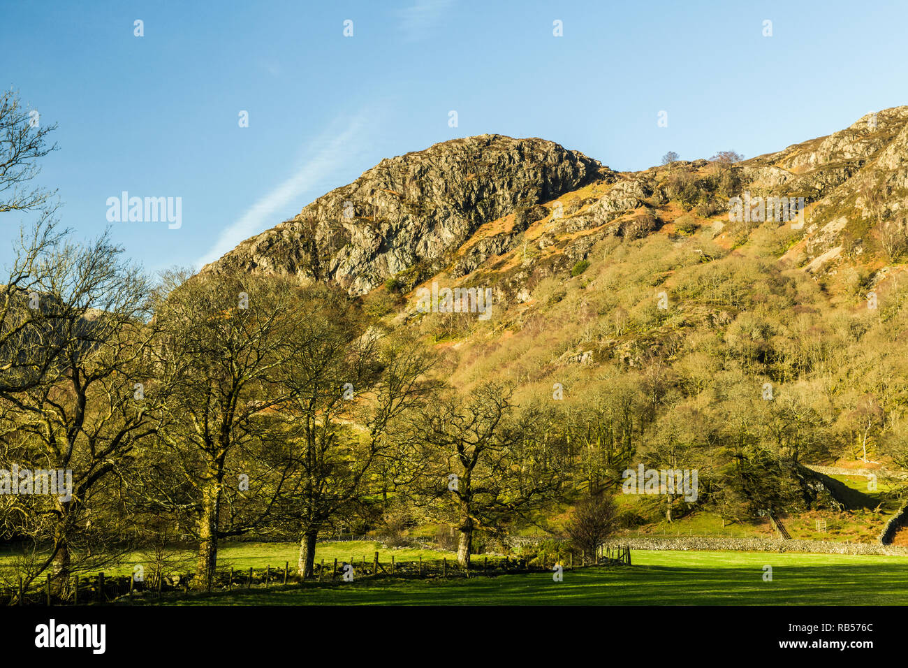 Raven Crag Yewdale Cumbria Lake District National Park Stockfoto