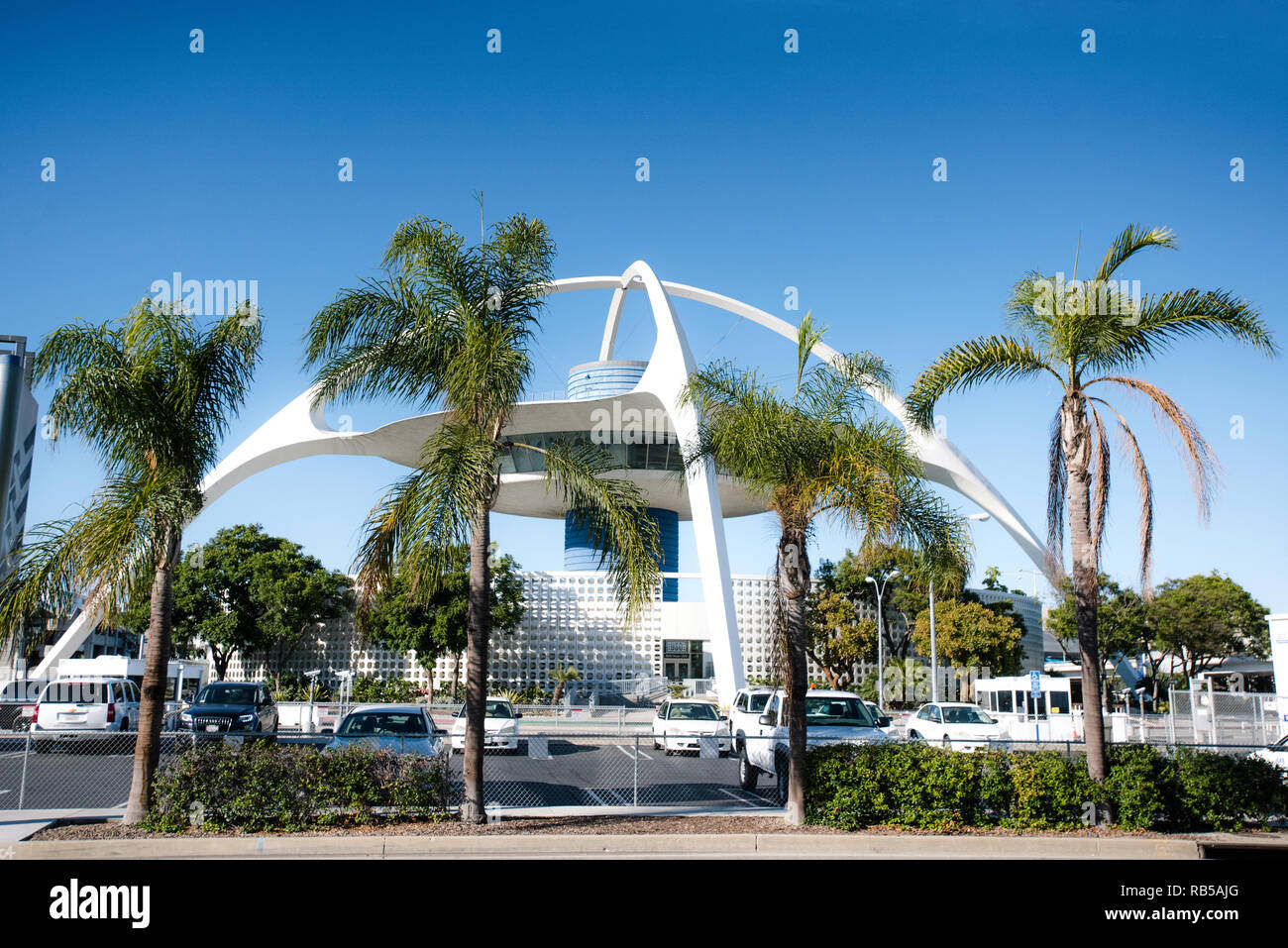 Thema Gebäude. Los Angeles International Airport. Los Angeles. Kalifornien. Stockfoto