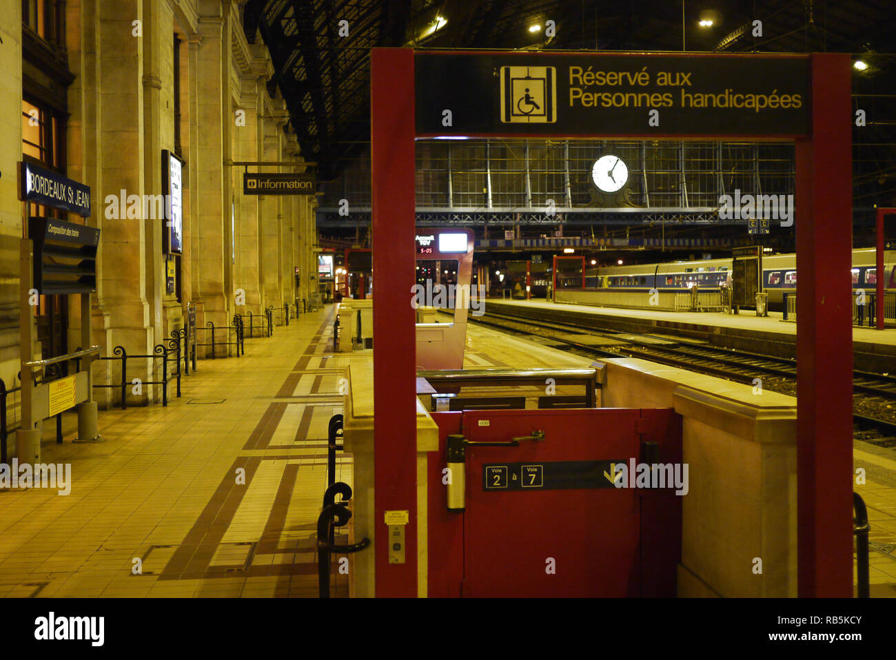 Bahnhof Saint-Jean, Bordeaux, Gironde, Frankreich Stockfoto