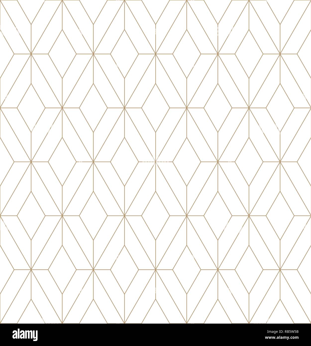 Schöne geometrische Muster, tolles Design für jeden Zweck. Muster Hintergrund Vektor. Feine Linien. Goldenen und Weißen. Stock Vektor