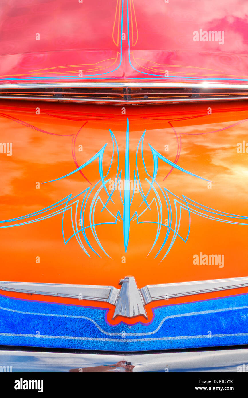 Details auf einem 1965 Ford Thunderbird Oldtimer Stockfoto