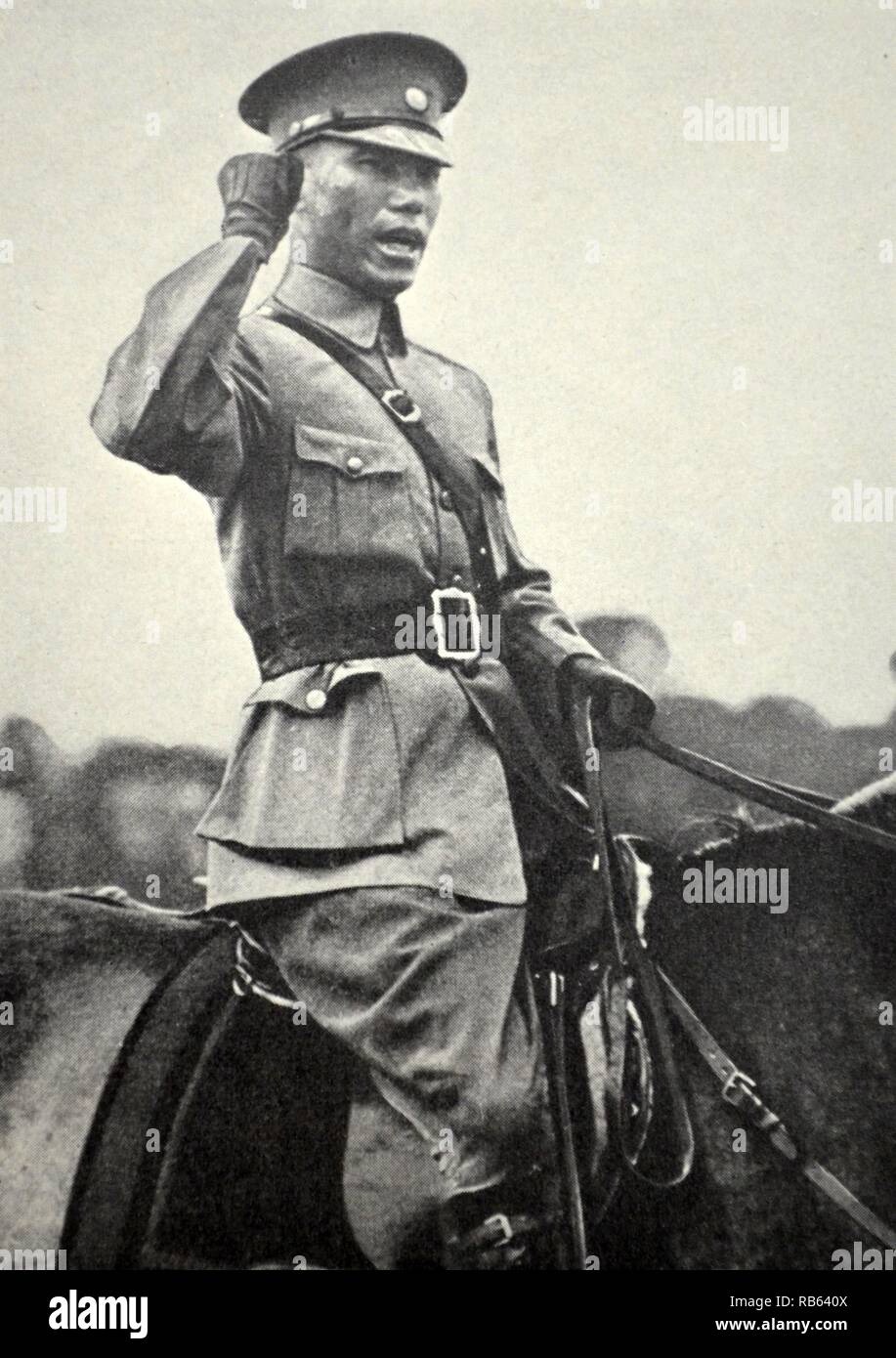 Chiang Kai-shek (1887-1975) ehemaliger Präsident der Republik China, war ein 20. Jahrhundert chinesischen politischen und militärischen Führer. Er ist als Jiang Jieshi oder Jiang Zhongzheng in Chinesischen bekannt. Stockfoto