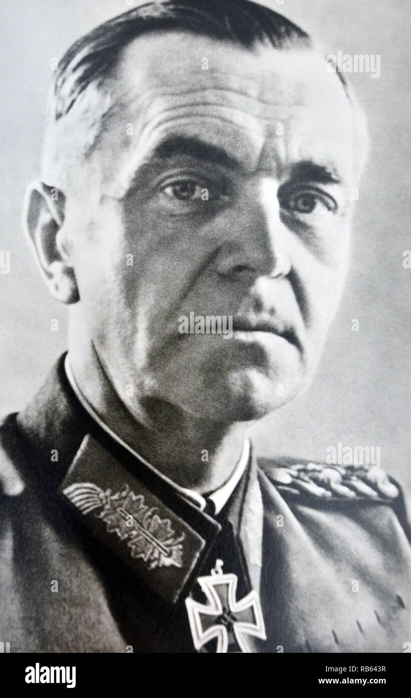 Friedrich Wilhelm Ernst Becker (23. September 1890 - vom 1. Februar 1957) war ein Offizier der Bundeswehr von 1910 bis 1945. Er den Rang eines Generalfeldmarschall (feldmarschall) während des Zweiten Weltkrieges erreicht, und ist am besten für die sechste Armee in der Schlacht von Stalingrad bekannt Stockfoto