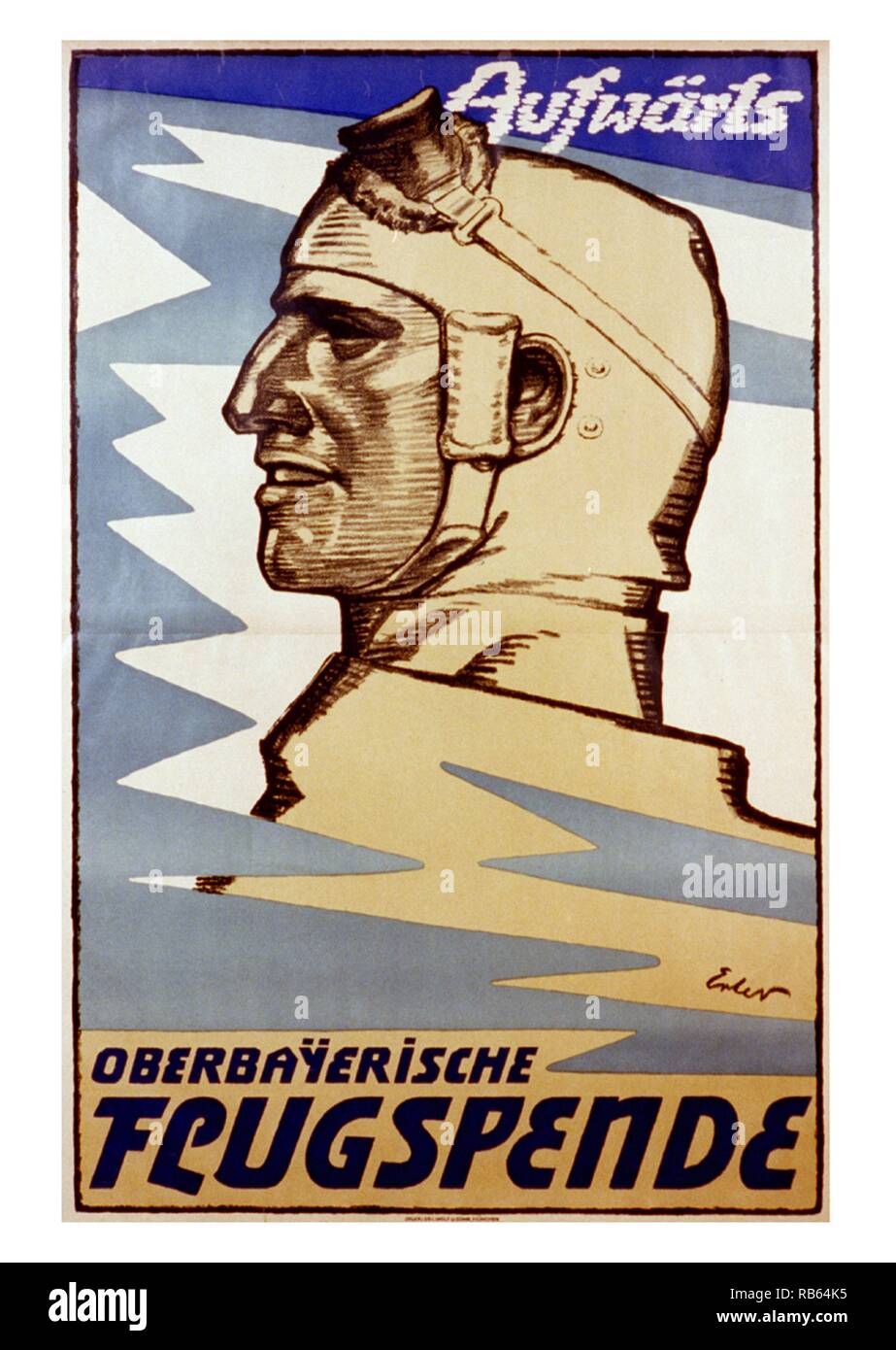 Deutsche Kriegspropaganda poster Erstellt von Fritz Erler (1868-1940). Der deutsche Maler, Grafiker und Designer. Schöpfer von mehreren Propaganda Plakate während des Ersten Weltkrieges datiert 1916 Stockfoto