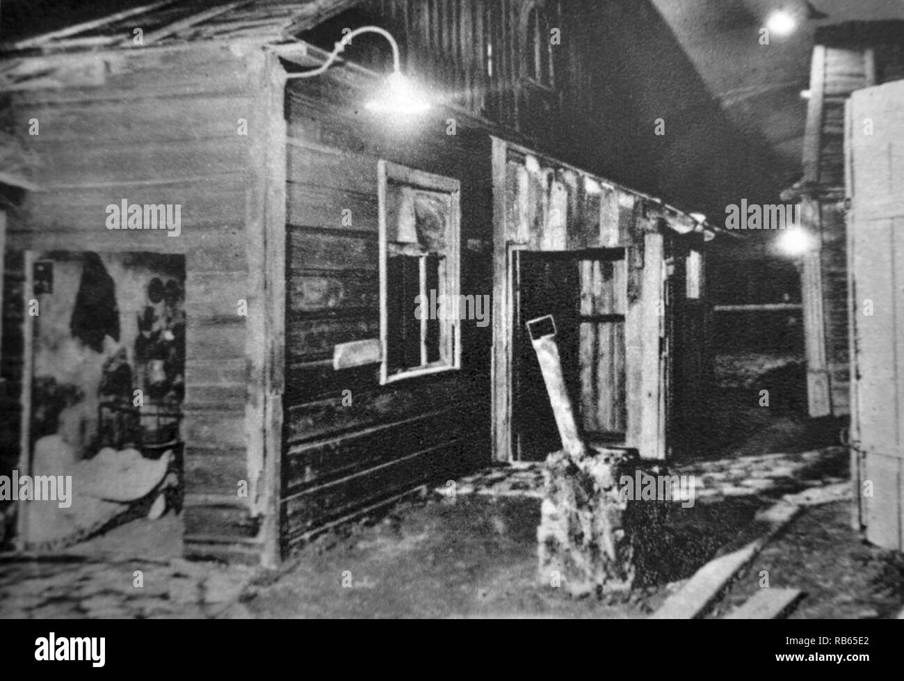 Weltkrieg: Deutsche Armee Postkarte zeigt eine Ausstellung in Wien statt schlechte Lebensbedingungen in Russland, 1942 zu zeigen Stockfoto