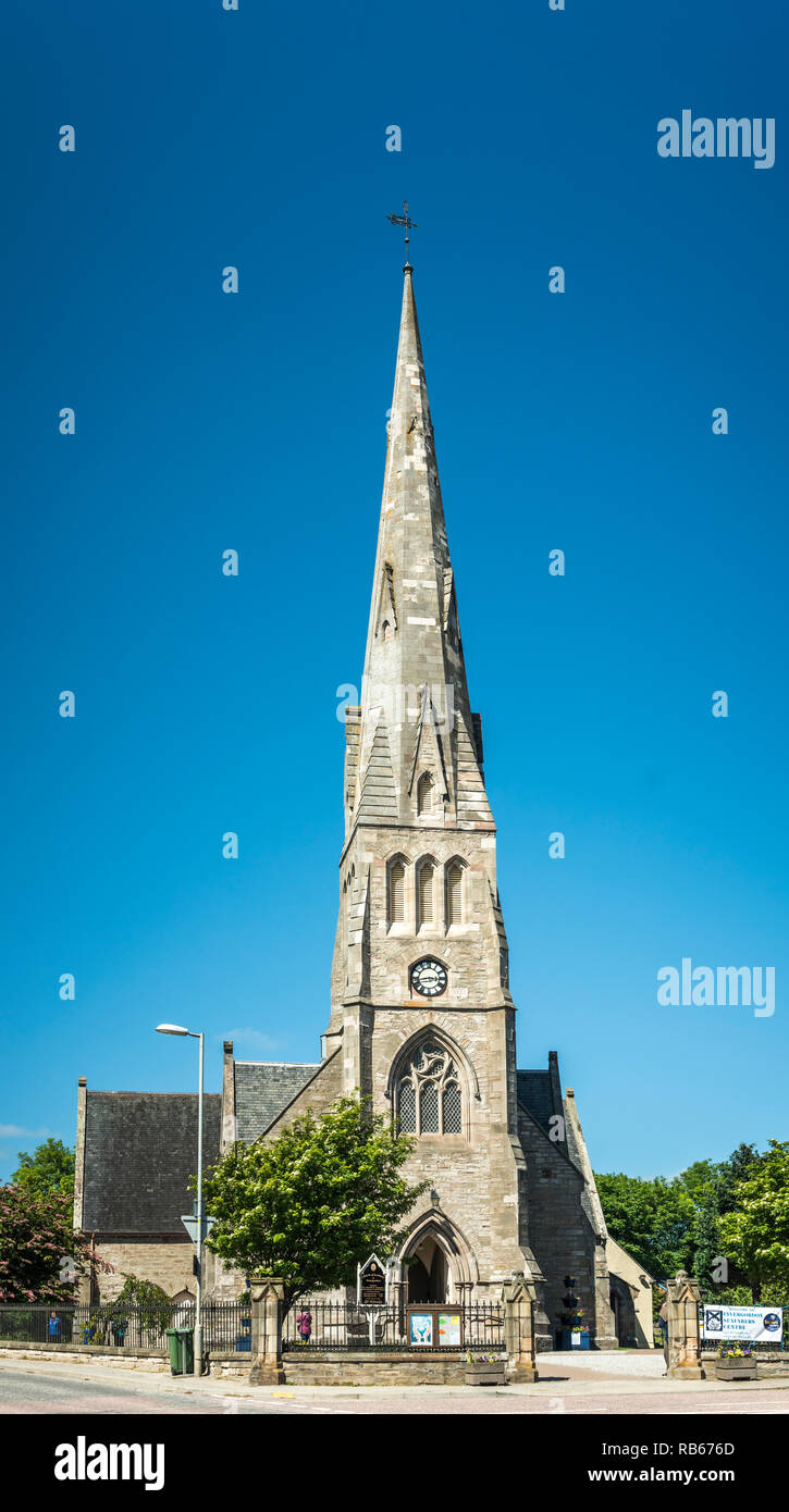 Die invergordon Kirche von Schottland, Großbritannien, Europa. Stockfoto