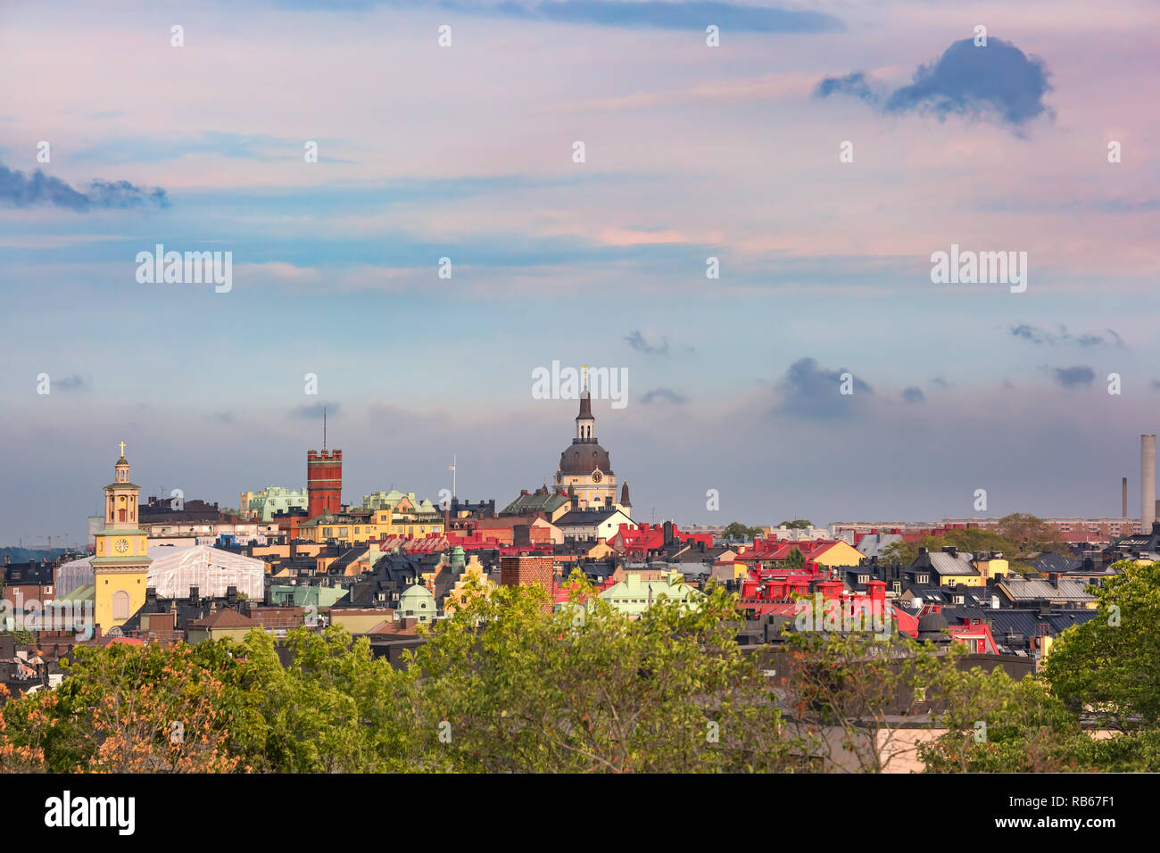 Södermalm in Stockholm, Schweden Stockfoto