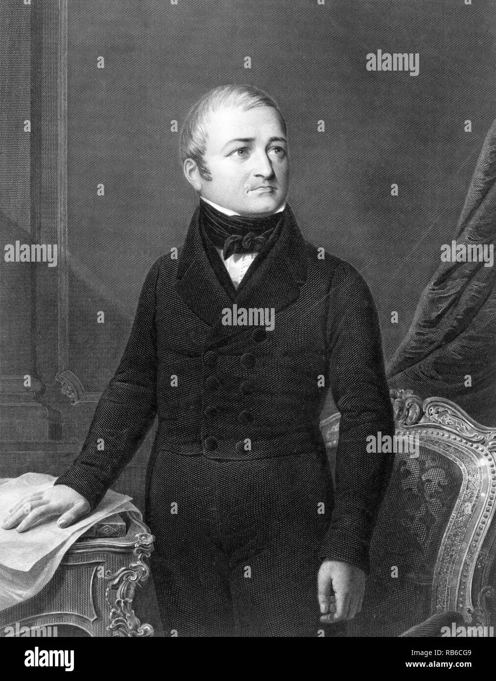 Adolphe Thiers, Marie Joseph Louis Adolphe Thiers (1797-1877), französischer Staatsmann und zweiten gewählten Präsidenten von Frankreich, und der erste Präsident der Französischen Dritten Republik. Stockfoto