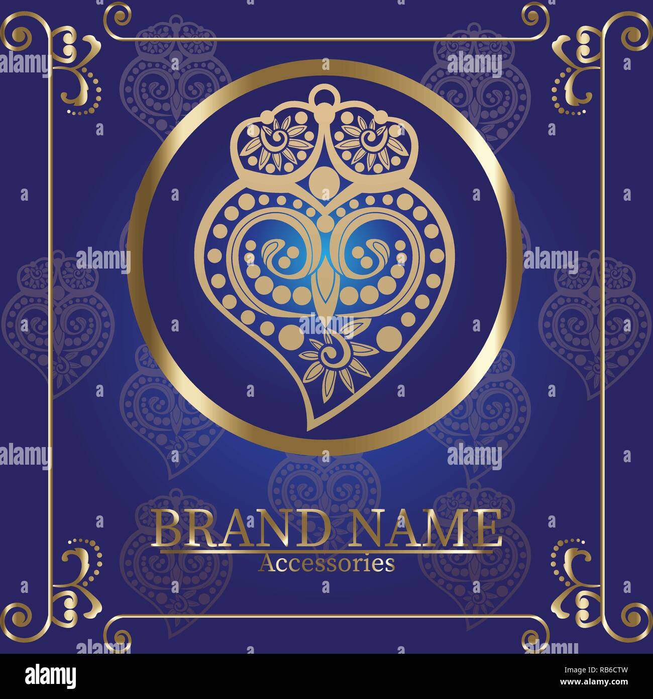 Viana Herzen Zubehör Hintergrund Stock Vektor