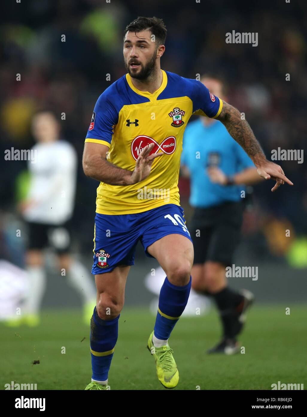 CHARLIE AUSTIN, Southampton FC, DERBY COUNTY V SOUTHAMPTON, die Emirate FA Cup 3. Runde, 2019 Stockfoto