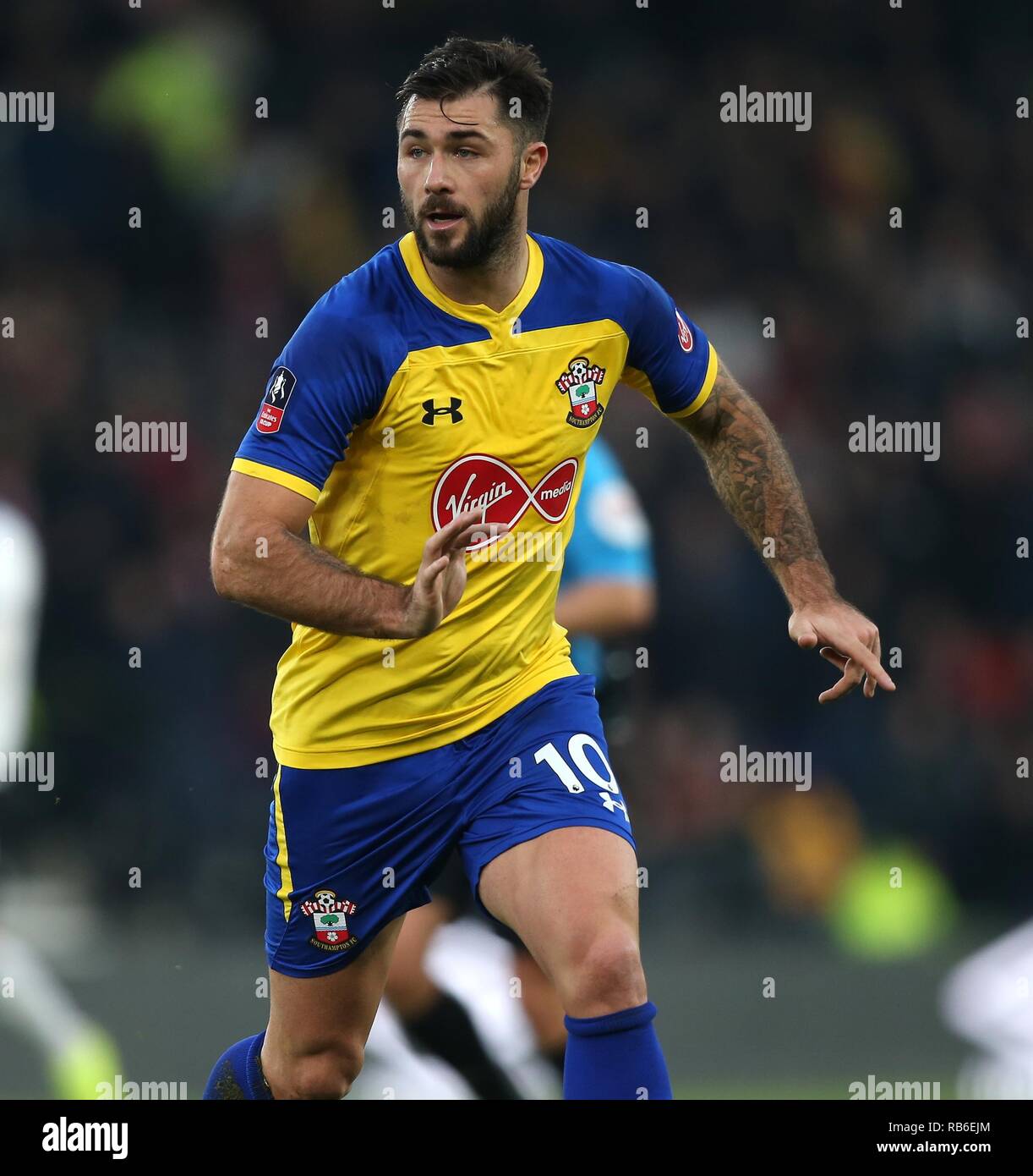 CHARLIE AUSTIN, Southampton FC, DERBY COUNTY V SOUTHAMPTON, die Emirate FA Cup 3. Runde, 2019 Stockfoto