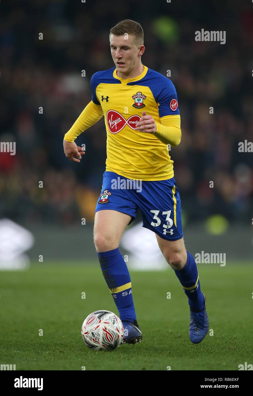 MATT TARGETT, Southampton FC, DERBY COUNTY V SOUTHAMPTON, die Emirate FA Cup 3. Runde, 2019 Stockfoto