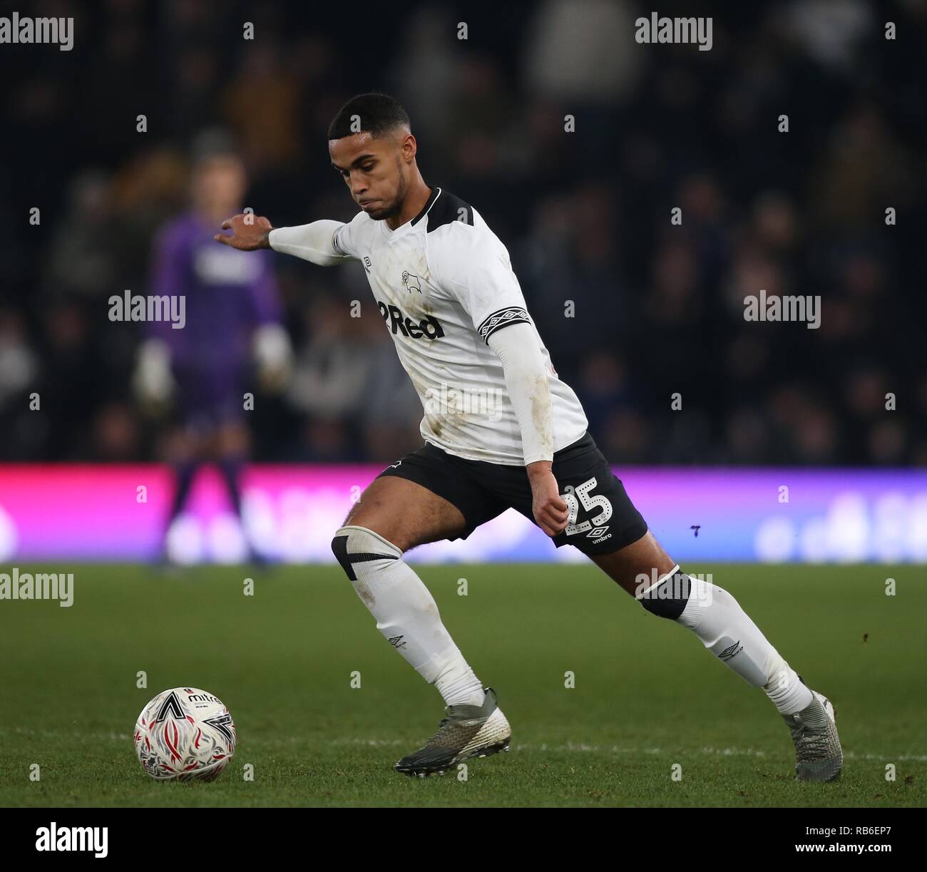 MAX LOWE, Derby County FC, DERBY COUNTY V SOUTHAMPTON, die Emirate FA Cup 3. Runde, 2019 Stockfoto