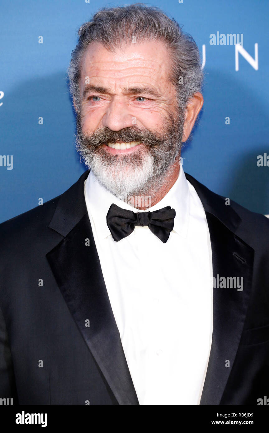 Los Angeles, USA. 5. Jan 2019. Mel Gibson die Teilnahme an der Kunst des 12. jährlichen Feier des Elysium - der Himmel am 5. Januar 2019 in Los Angeles, Kalifornien. Credit: Geisler-Fotopress GmbH/Alamy leben Nachrichten Stockfoto