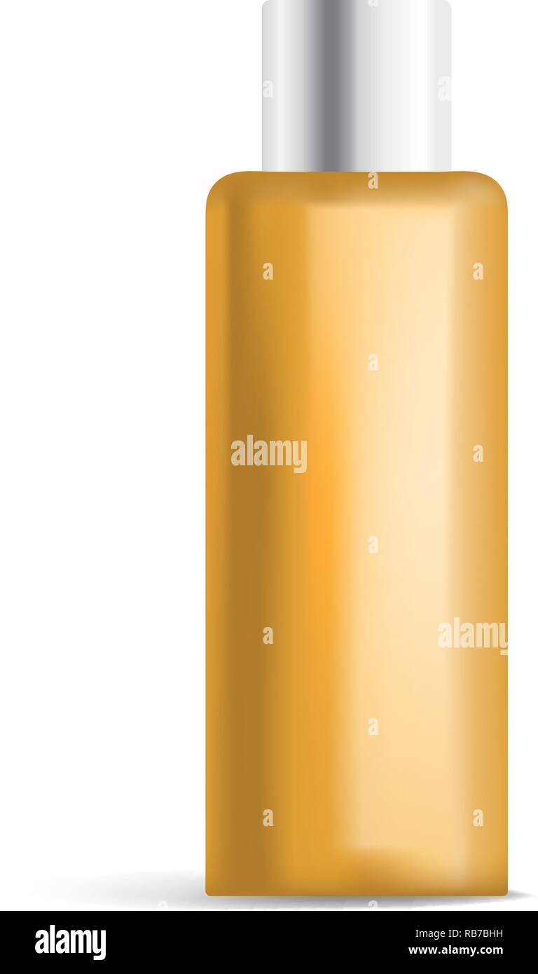 Sonnenschutz Creme Symbol, realistischen Stil Stock Vektor
