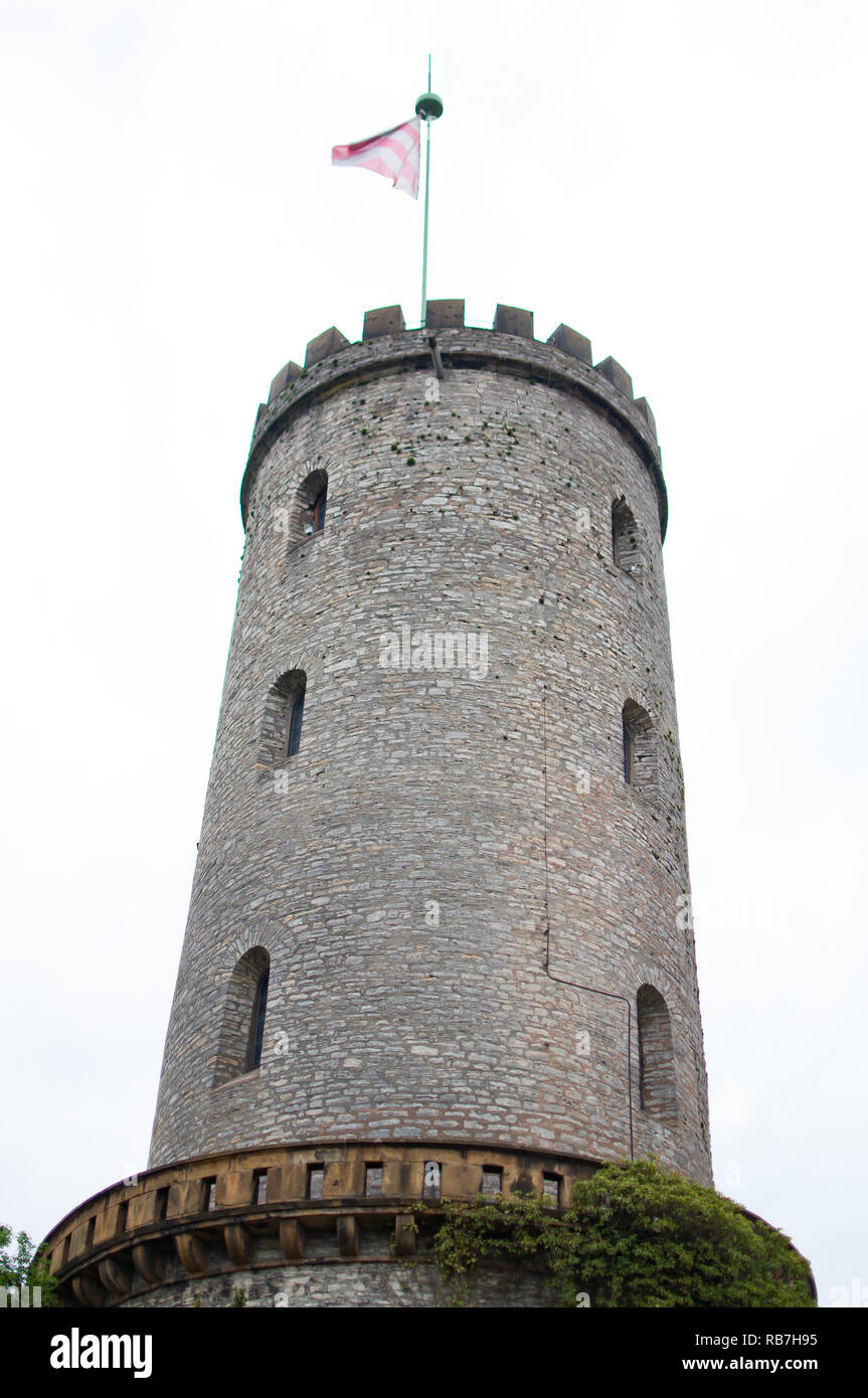 Turm der Sparrenburg Bielefeld Stockfoto