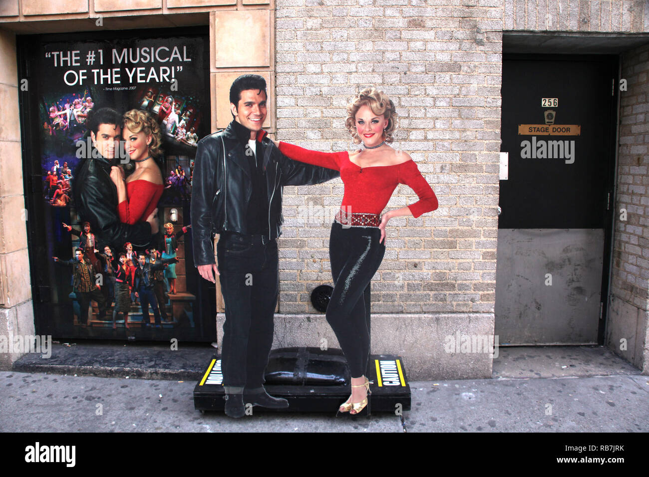 Atmosphäre auf Fett spielen an der Brooks Atkinson Theatre während der "Schwarze Sonntag auf Broadway" mit neun Produktionen Alle schließen auf den gleichen Sonntag Nachmittag. Januar 4, 2009 Quelle: Walter McBride/MediaPunch Stockfoto