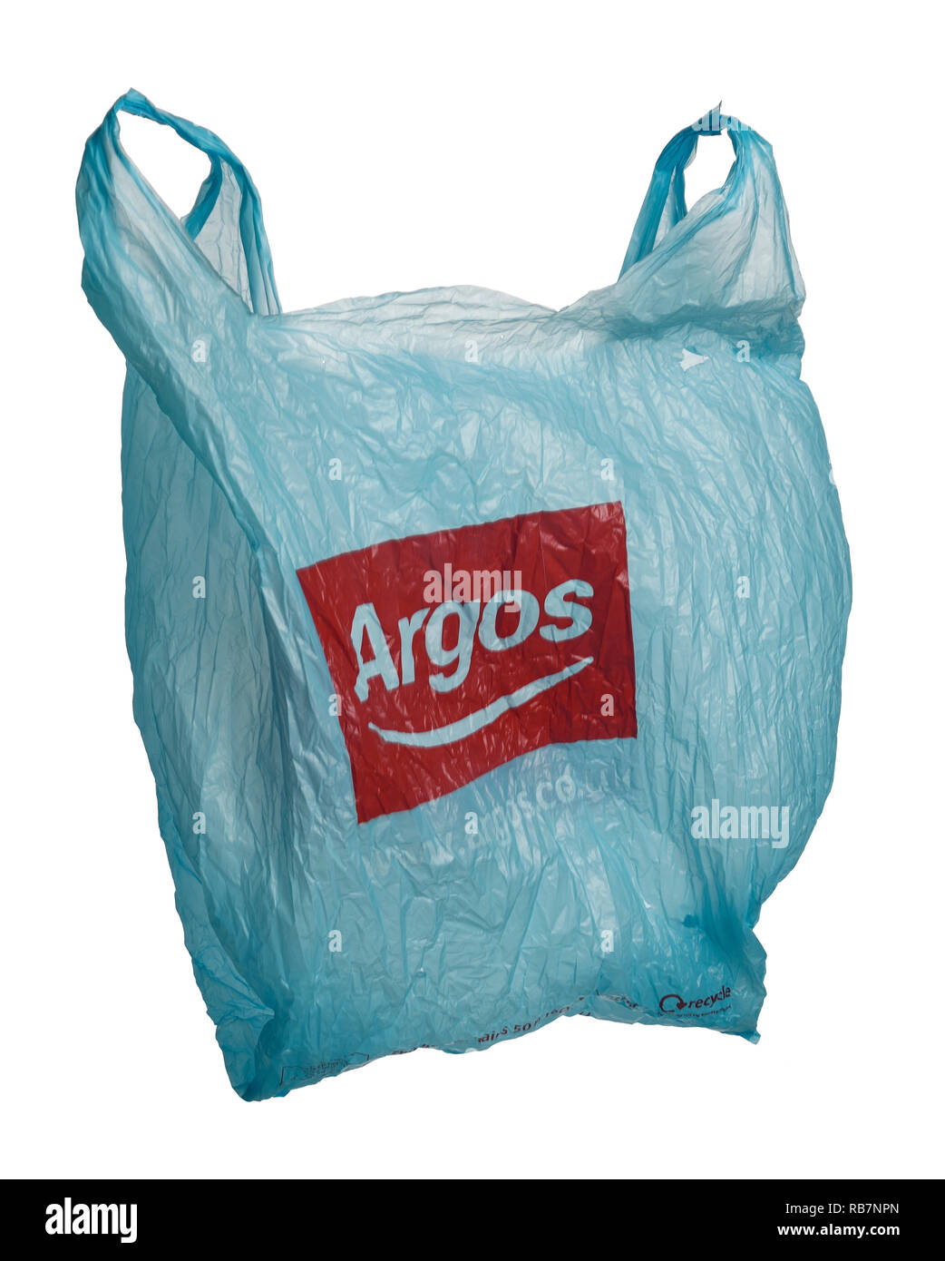 Ein Argos Tragetasche Stockfoto