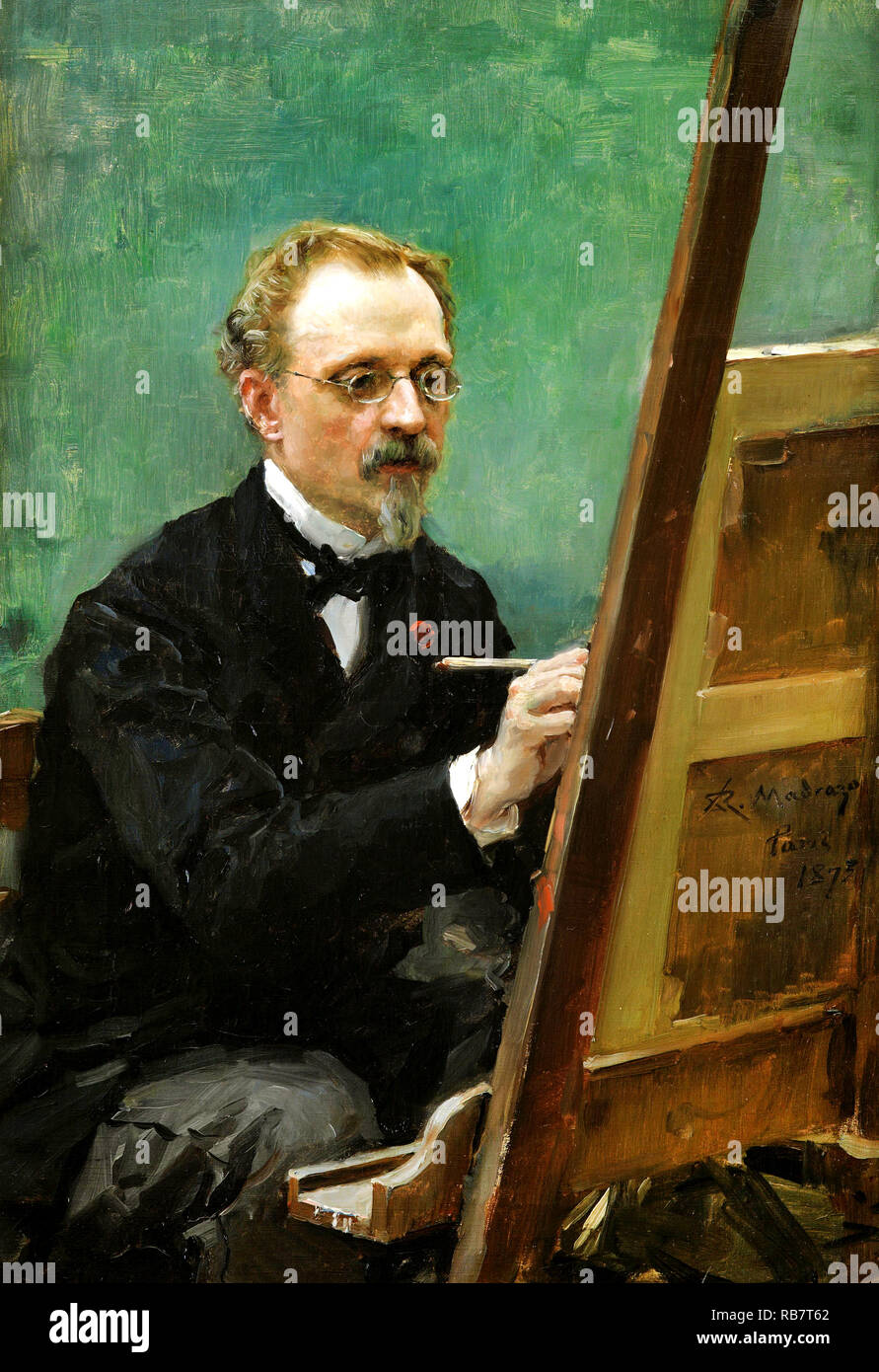 Raimundo de Madrazo, Portrait von Federico de Madrazo, 1875 Öl auf Leinwand, Museum der Schönen Künste von Bilbao, Bilbao, Spanien. Stockfoto