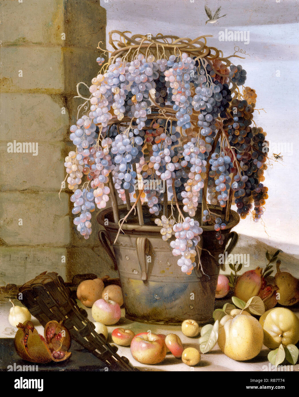 Lovis Corinth, Stillleben mit Trauben und andere Früchte, ca. 1630, Öl auf Kupfer, das J. Paul Getty Museum, Los Angeles, USA. Stockfoto