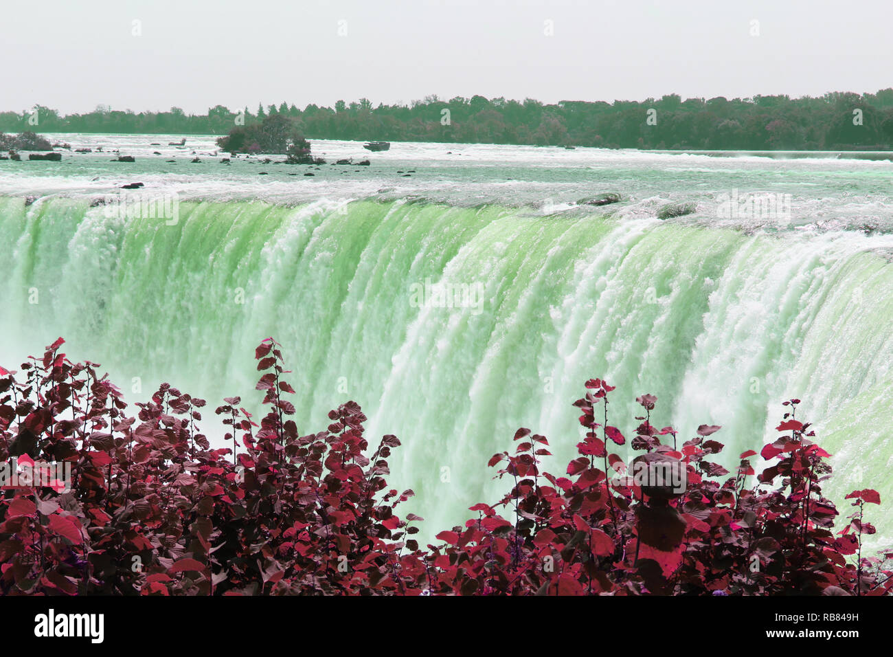 Schöne Farbe bearbeiten Der kanadischen Niagara Falls. Stockfoto