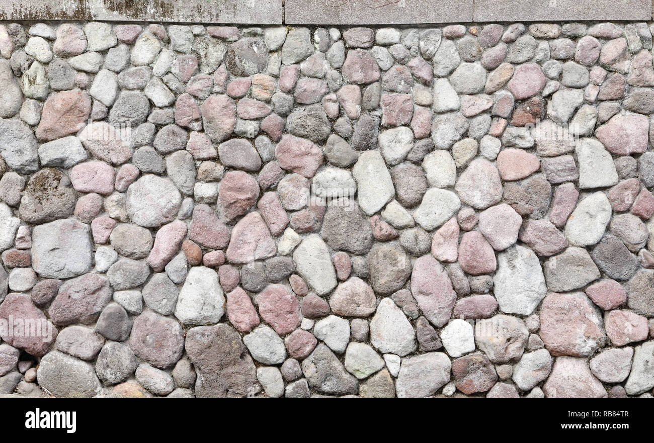 Stone Fence Wand der japanischen Stil Stockfoto