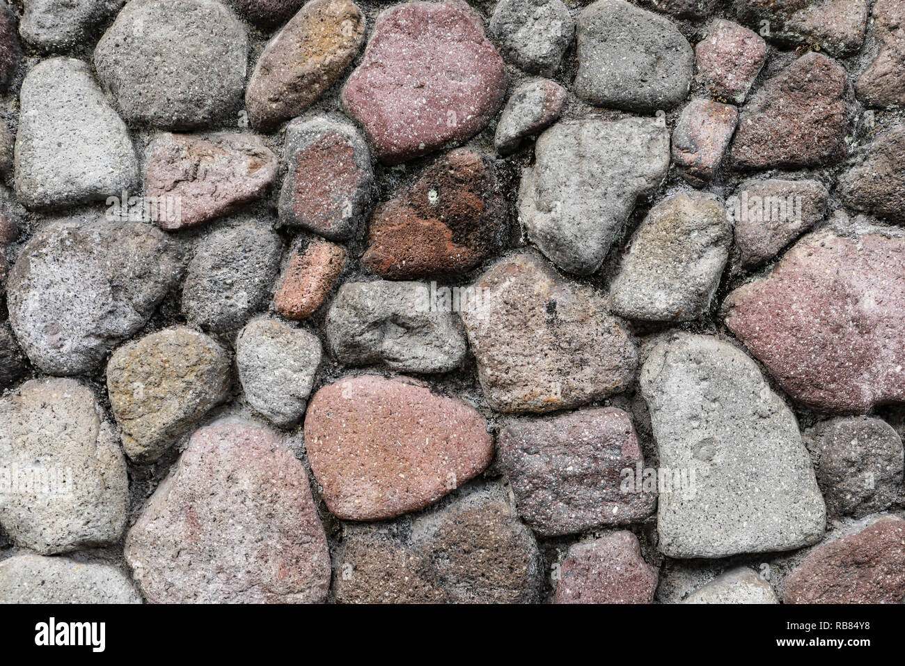 Stone Fence Wand der japanischen Stil Stockfoto