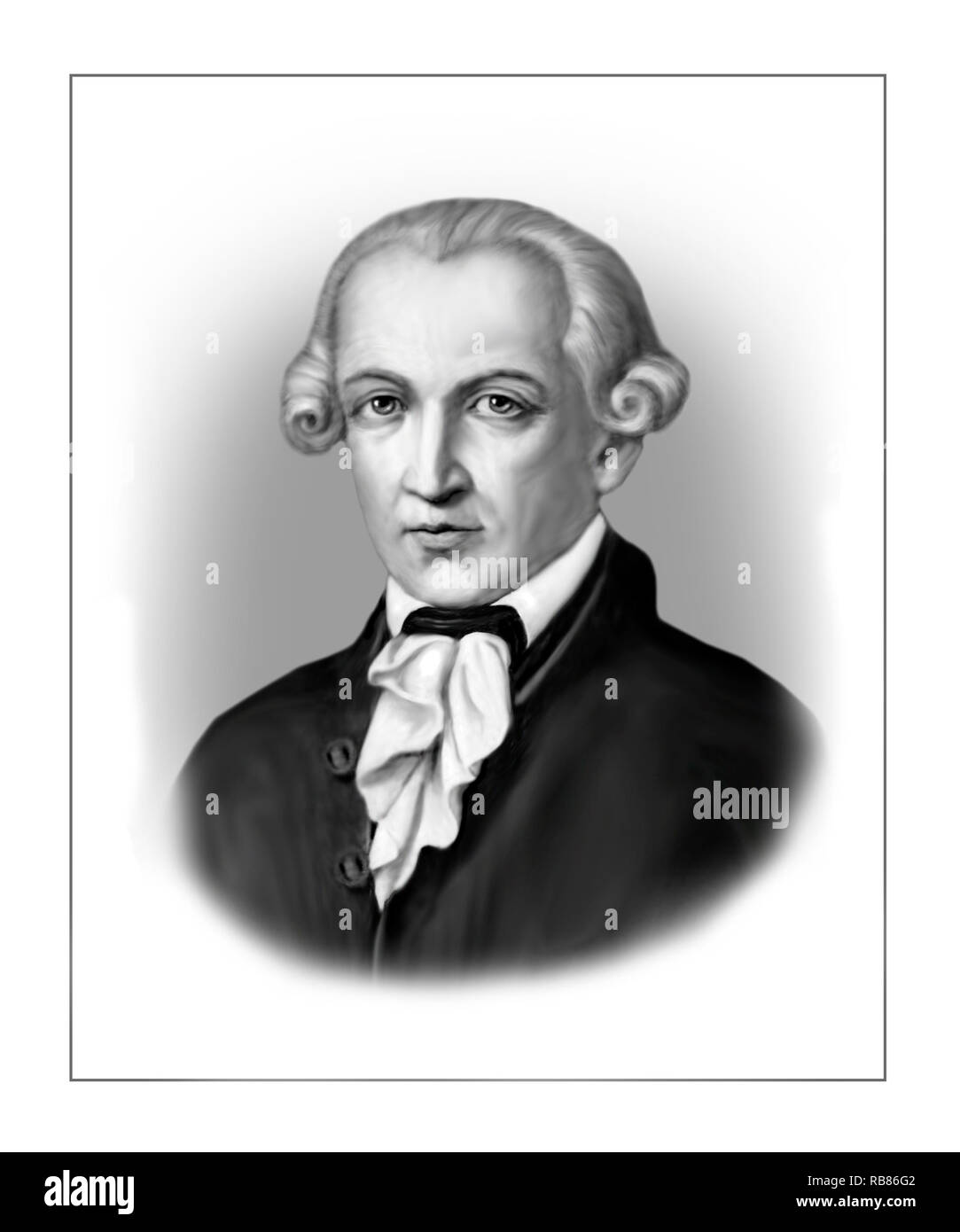 Immanuel Kant deutscher Philosoph, 1724-1804 Stockfoto