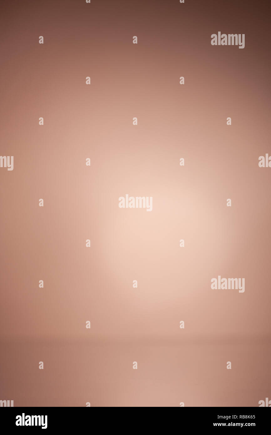 Beige Farbverlauf Hintergrund. Brown Gradient Hintergrund. Stockfoto