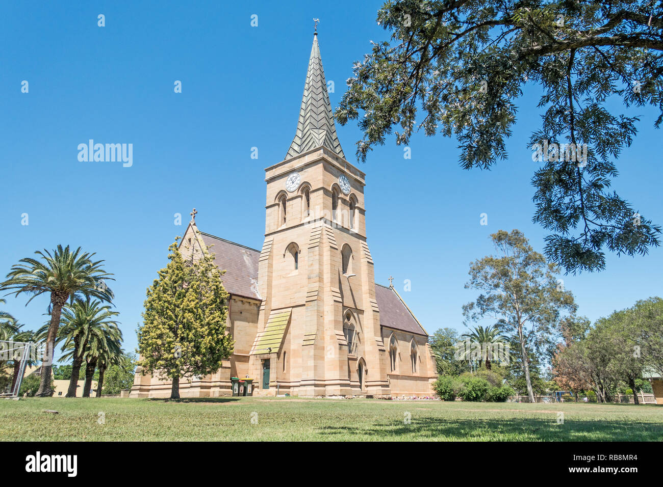 St. Alban anglikanische Kirche, Muswellbrook, NSW, Australien. Stockfoto
