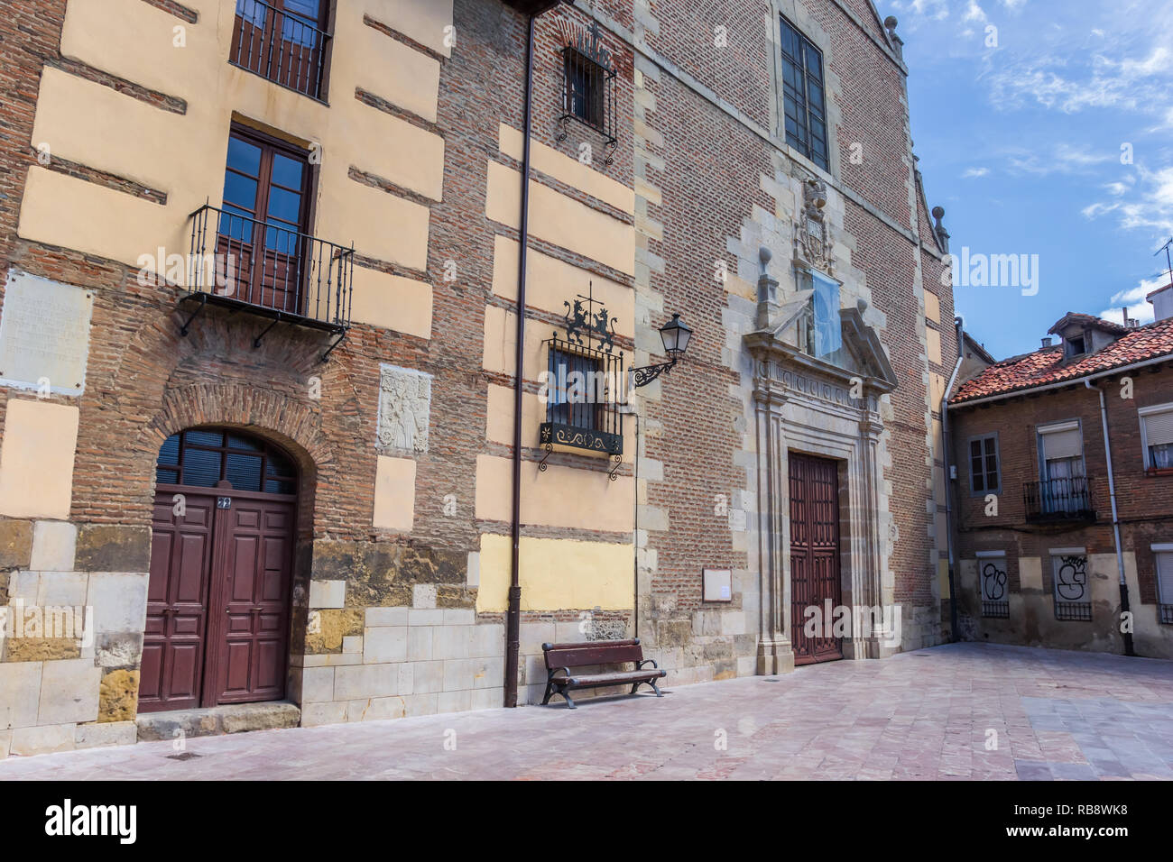 Kirche Santa Marina im historischen Zentrum von Leon, Spanien Stockfoto