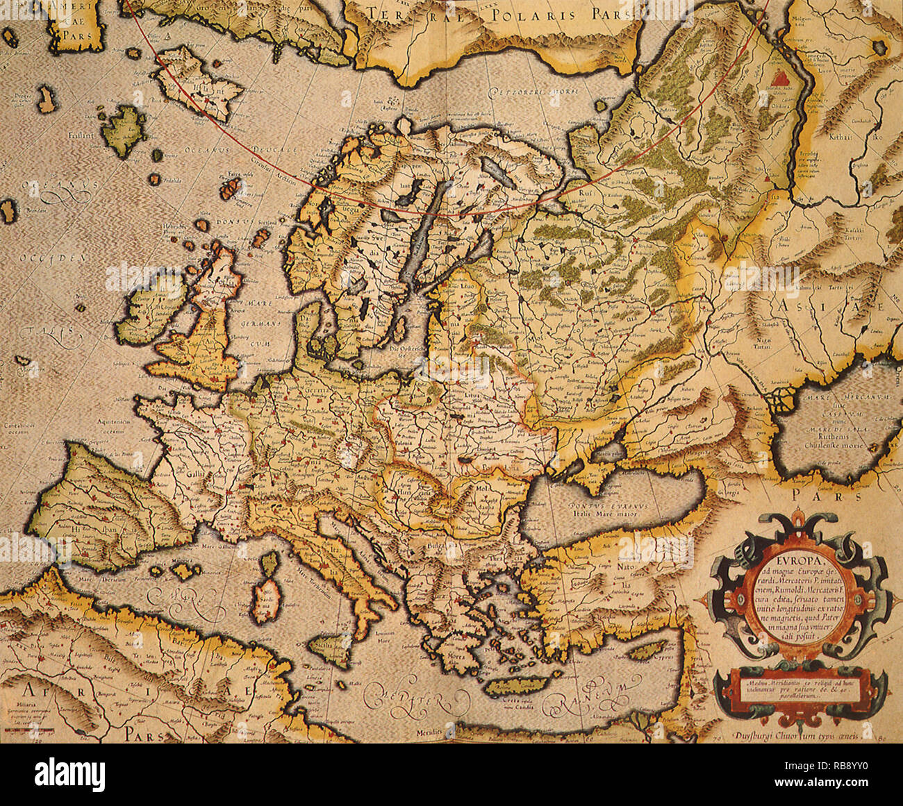 Europa 1595 Stockfoto