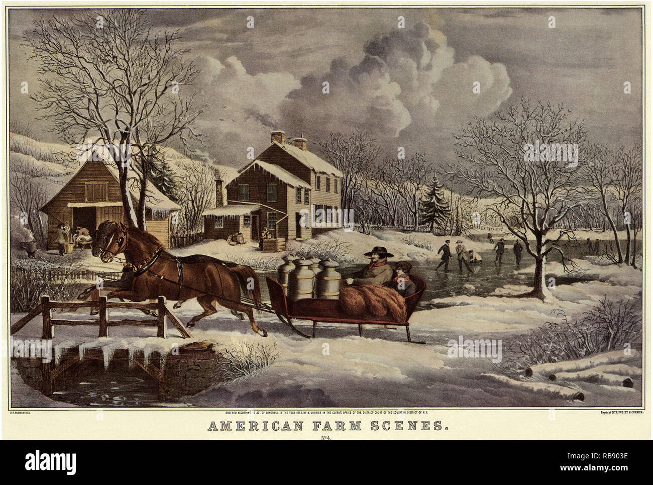 American Farm Szenen Stockfoto