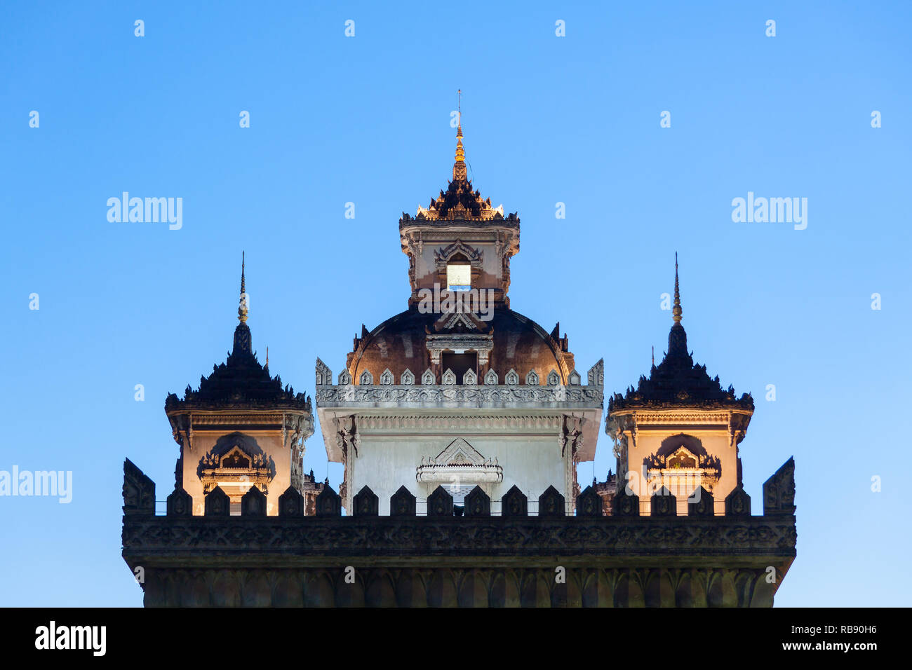 Patuxai, ein Denkmal, in Vientiane, Laos Stockfoto