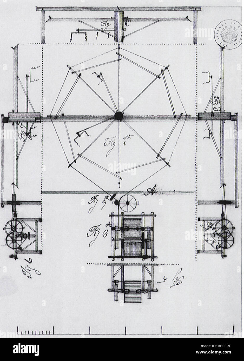 Spinning Jenny 1812 Stockfoto