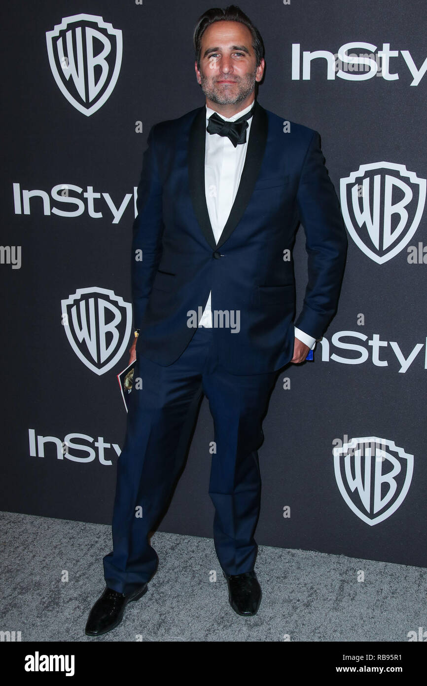 BEVERLY HILLS, Los Angeles, CA, USA - Januar 06: Mike Hatton kommt an der 2019 InStyle und Warner Bros. Bilder Golden Globe Awards nach Party im Beverly Hilton Hotel am 6. Januar 2019 in Beverly Hills, Los Angeles, Kalifornien, USA. (Foto von Xavier Collin/Image Press Agency) Stockfoto