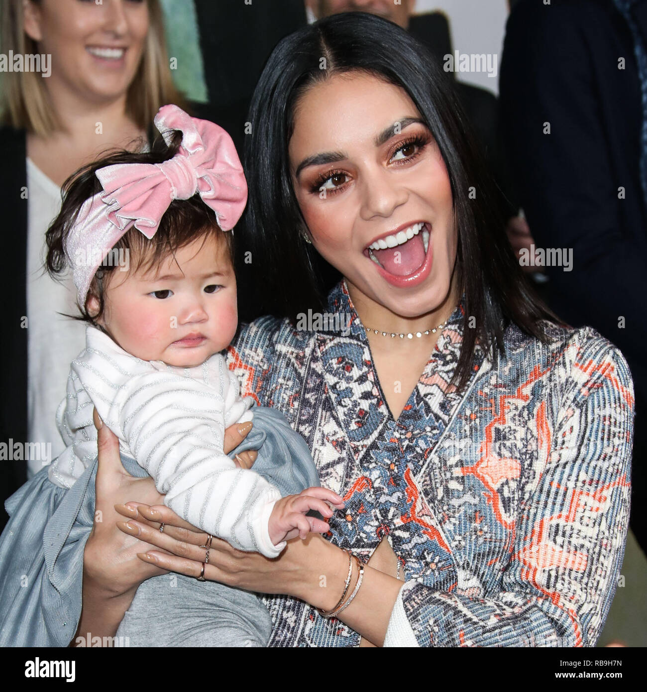 Los Angeles, Kalifornien, USA. 8. Januar, 2019. Schauspielerin Vanessa Hudgens kommt an FOX'S "mieten" drücken Sie Quark im Fox Studio Lot am 8. Januar 2019 in Century City, Los Angeles, Kalifornien, USA. (Foto von Xavier Collin/Image Press Agency) Quelle: Bild Presse Agentur/Alamy leben Nachrichten Stockfoto