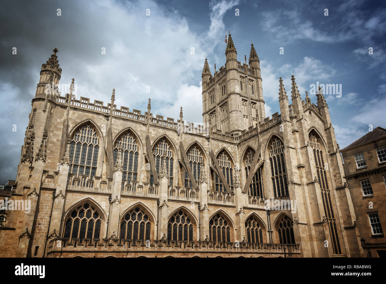 Die Abtei von Bath, Somerset, Vereinigtes Königreich Stockfoto