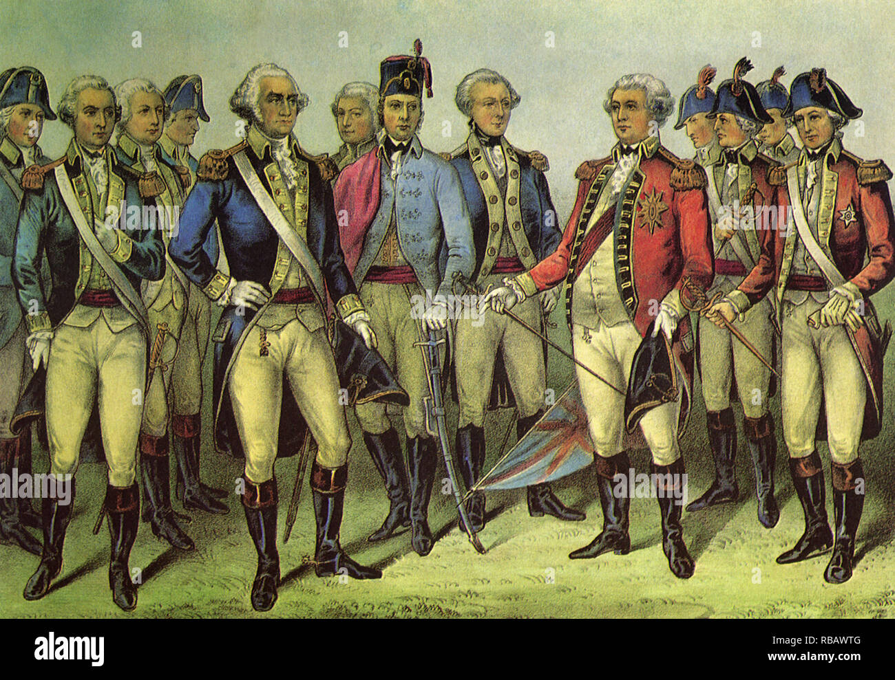 Kapitulation von Lord Cornwallis. Stockfoto