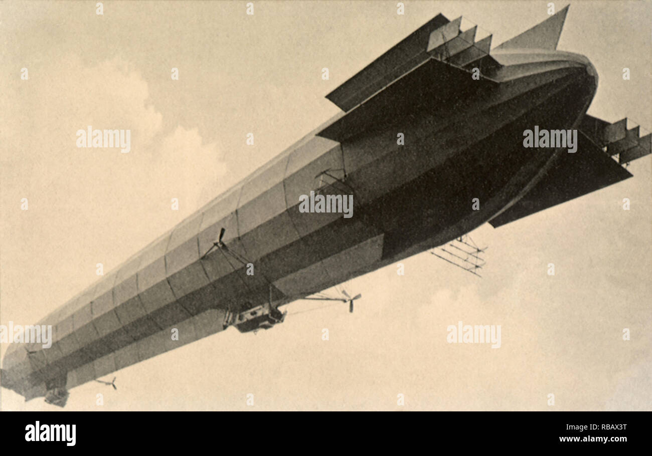 Airborne Zeppelin. Stockfoto